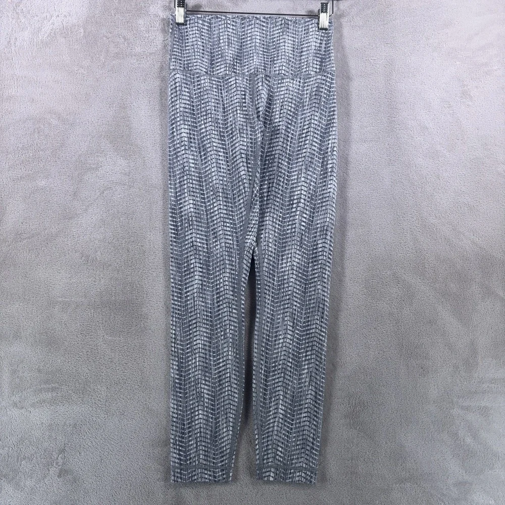 Lululemon Leggings Womens 6 Gray Geometric Performance Training Lounge
